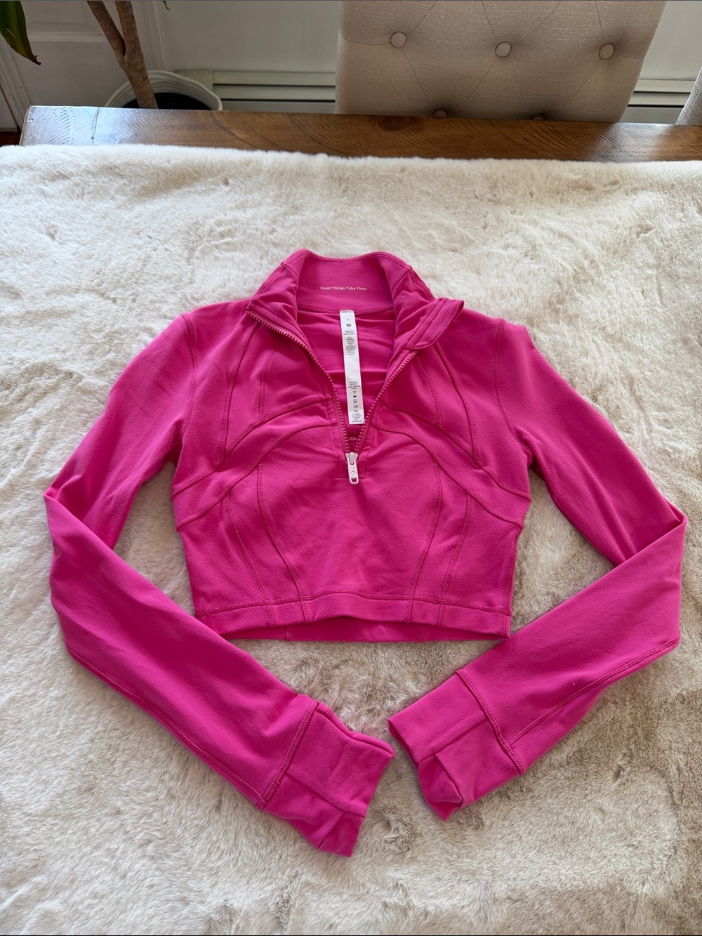 Women’s lululemon define jacket, cropped zip up - Hot Pink